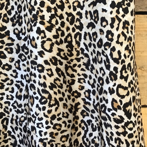 Chico’s 0 Skirt Leopard Cheetah Animal Print Flared Maxi Lined Jungle Chic Class - Picture 2 of 13